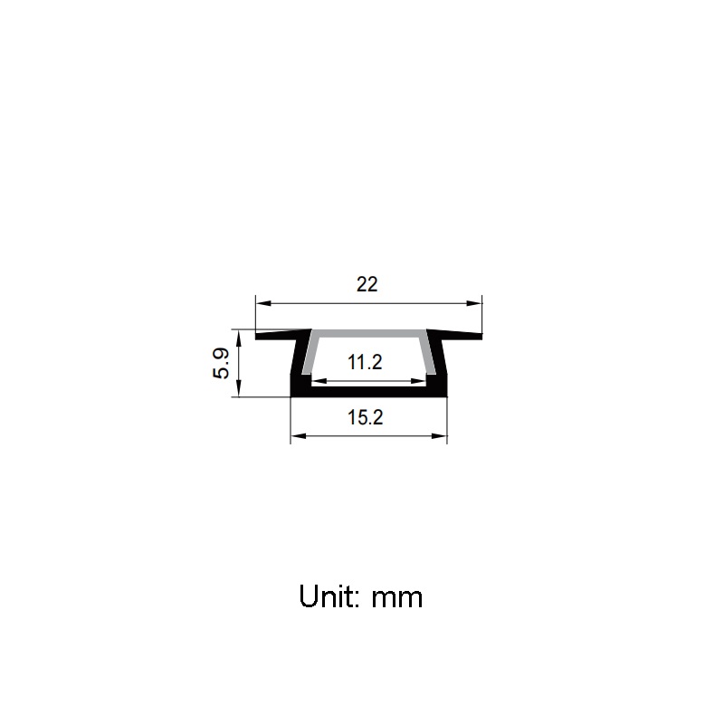 Recessed Black Aluminum LED Light Strip Channel For 10mm DC5V LED Tape Lights Recessed Black Aluminum LED Light Strip Channel For 10mm DC5V LED Tape Lights